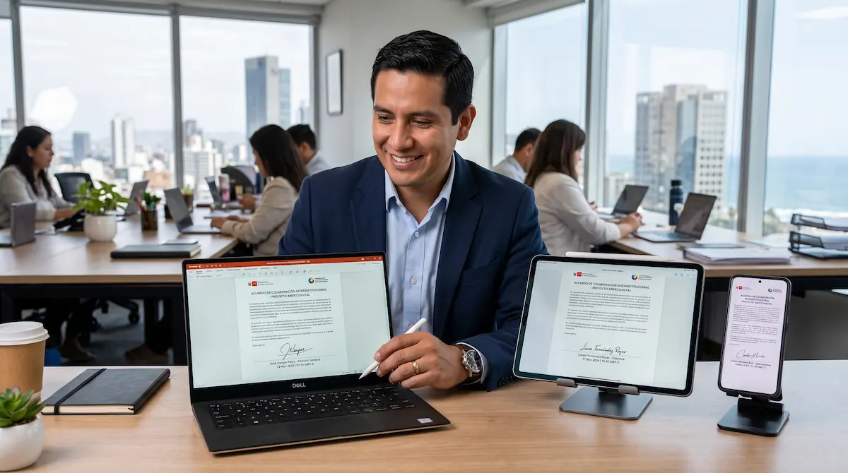 ¿Qué pasa si varias personas deben firmar el mismo documento?